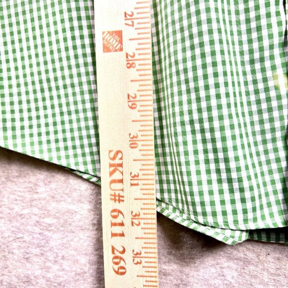 Brooks Brothers 1818 Men’s Button Down Dress Shirt Size Medium Green Logo - Picture 10 of 16